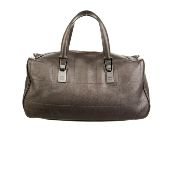 Authentic Chanel Chocolate Bar Bowling bag